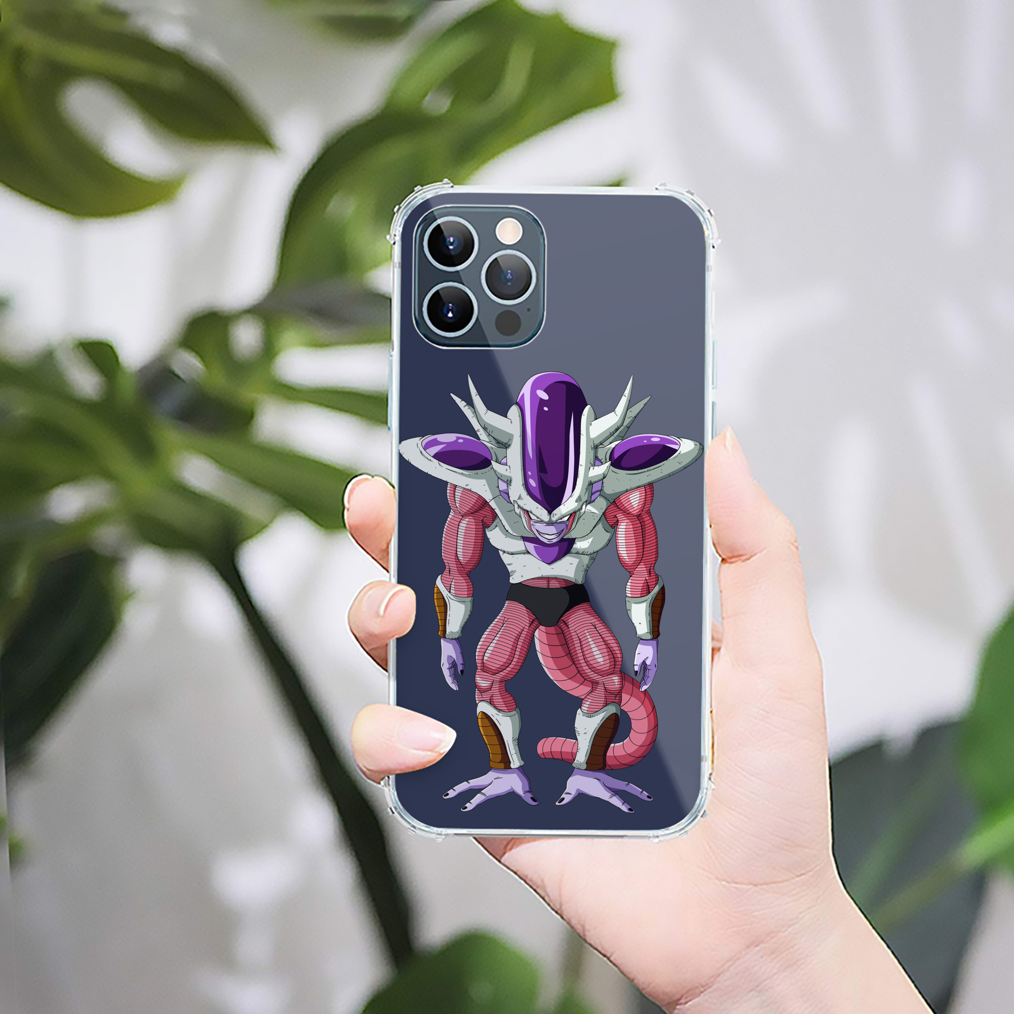 （画像用） ドラゴンボール フリーザ DRAGON BALL Frieza 【iPhone 12シリーズ対応】透明スマホケース（クリアソフトケース）